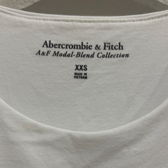 Abercrombie & Fitch White Modal-Blend Scoop Neck Tank - Picture 2 of 3